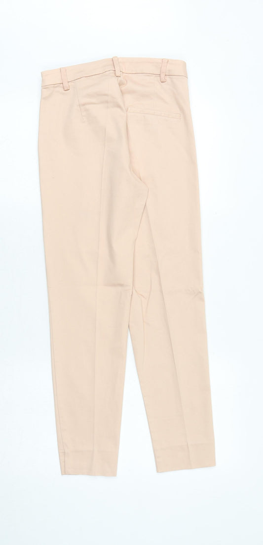 Womens UK Size 8 H&M Regular Fit Chino Pink Trousers