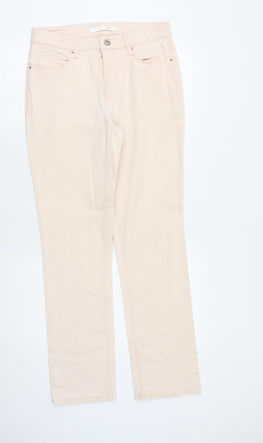 Womens UK Size 30 in Mac Regular Fit Straight Pink Jeans