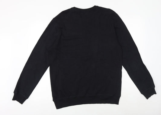 Mens UK Size L NEXT Black Pullover Sweatshirt