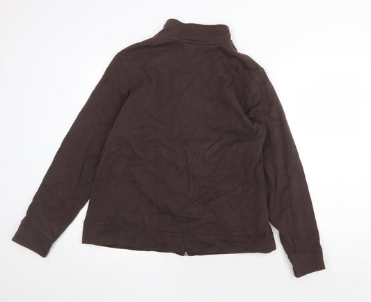 Maine New England Womens Brown Jacket Size 16 Zip