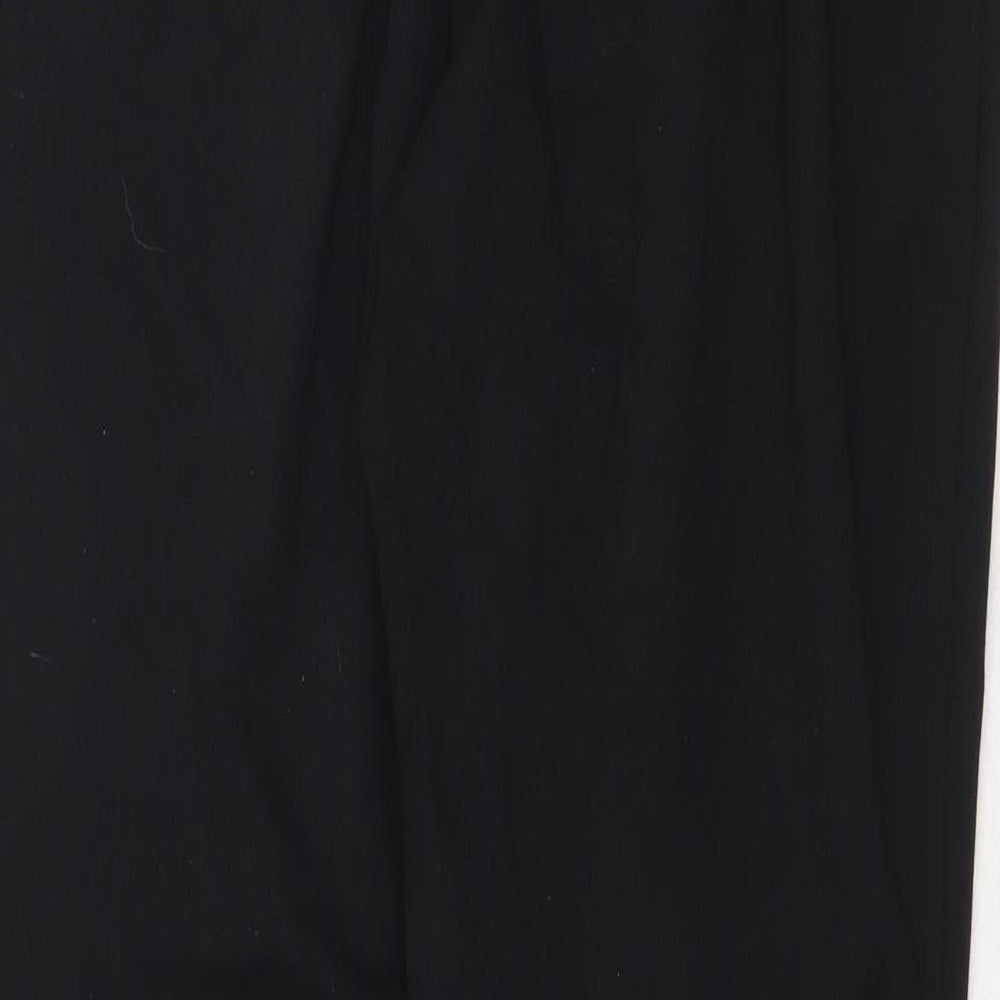 Womens UK Size 10 Marks and Spencer Regular Fit Black Trousers