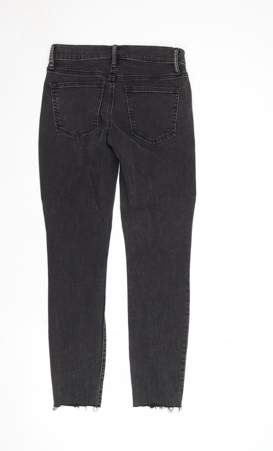 Gap Womens Black Cotton Skinny Jeans Size 26 in Regular Zip