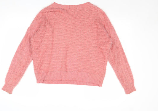 Womens UK Size 12 Warehouse Pink Pullover Jumper