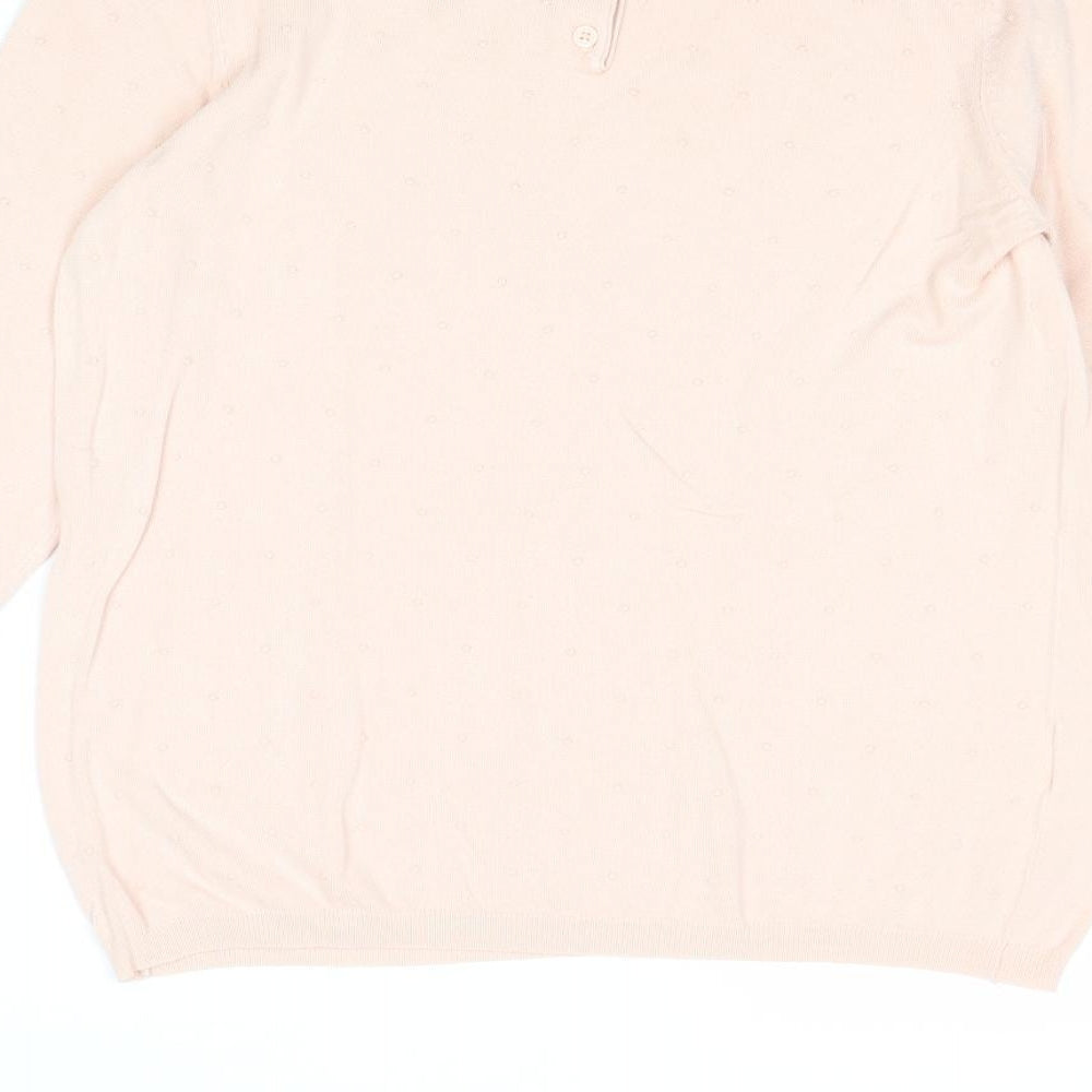 Womens UK Size M Mango Pink Pullover Jumper