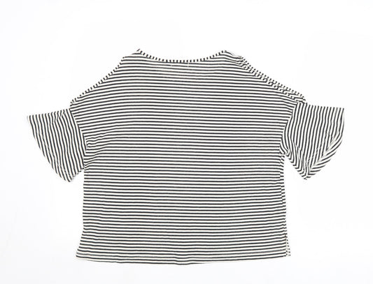 Womens UK Size S Cooperative Black Basic T-Shirt
