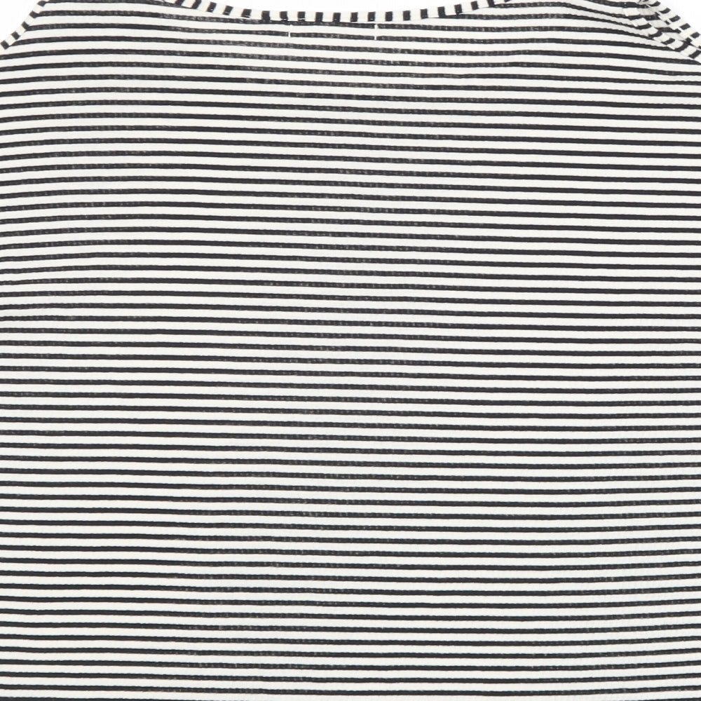 Womens UK Size S Cooperative Black Basic T-Shirt
