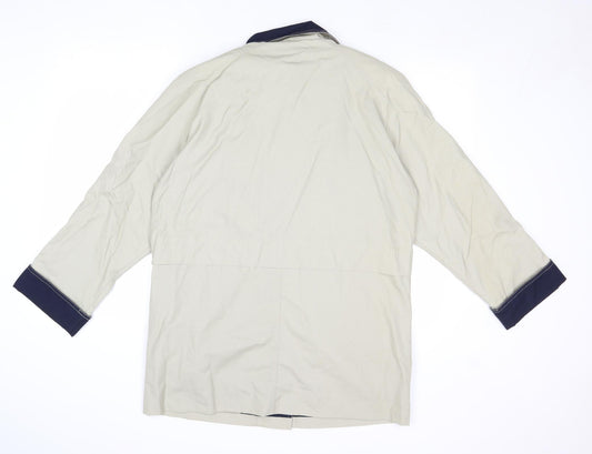 Damart Womens Beige Jacket Size 14 Button