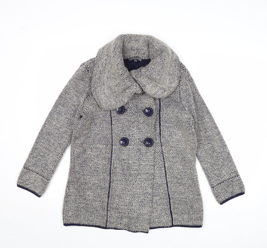 Womens UK Size 12 Marks and Spencer Beige Pea Coat
