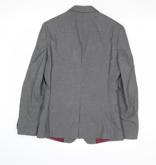 Mens UK Size 34 Marks and Spencer Regular Grey Suit Jacket