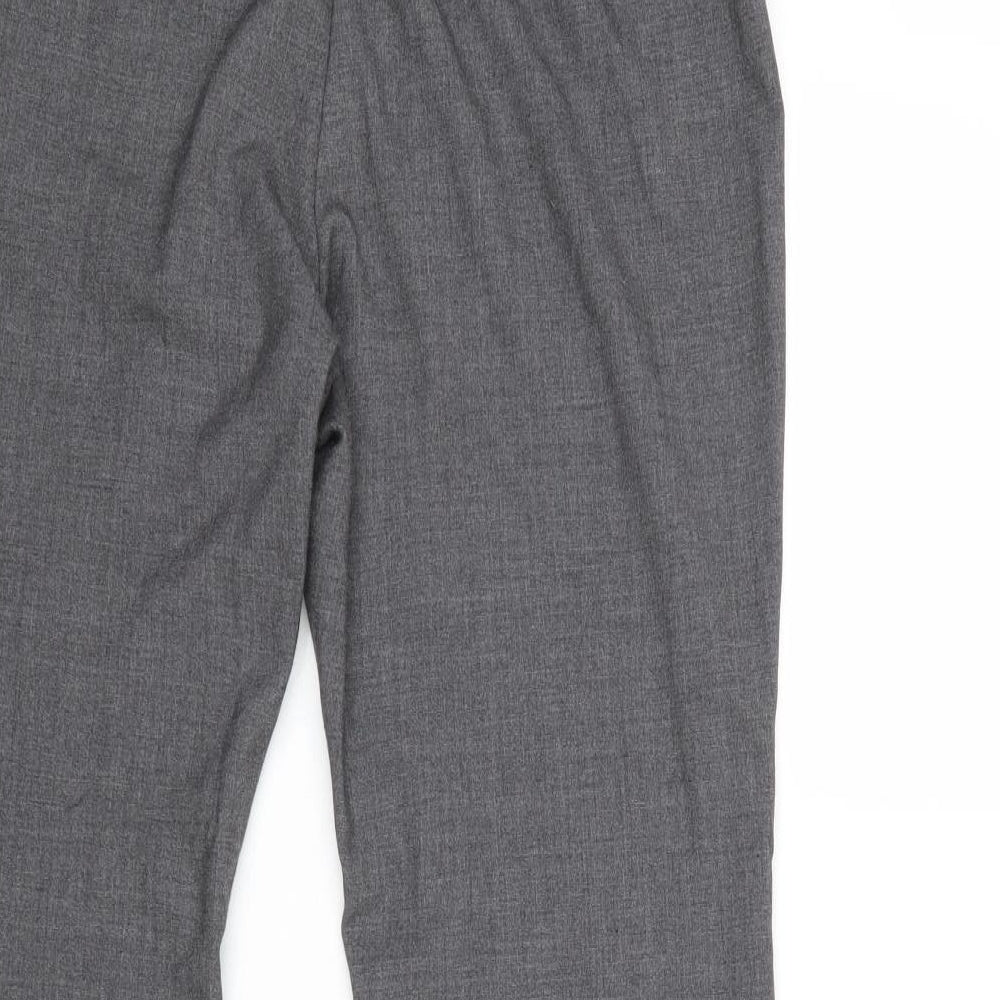 Womens UK Size 12 Marks and Spencer Regular Fit Dress Pants Grey Trousers