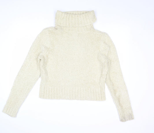 Womens UK Size L Shrinking Violet Beige Pullover Jumper