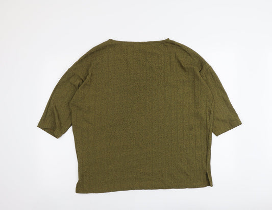 Womens UK Size 14 Marks and Spencer Green Pullover Jumper