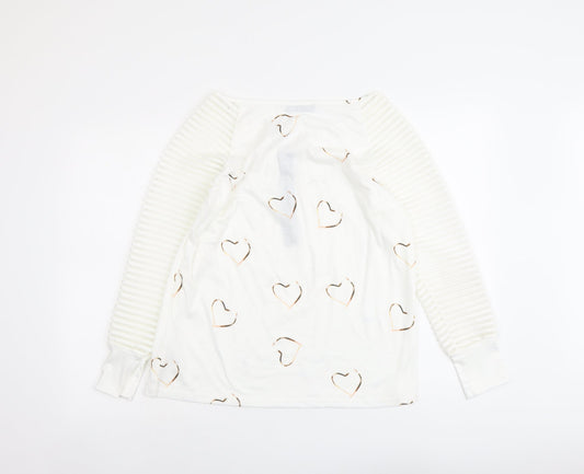 Womens UK Size S CBR White Basic Blouse