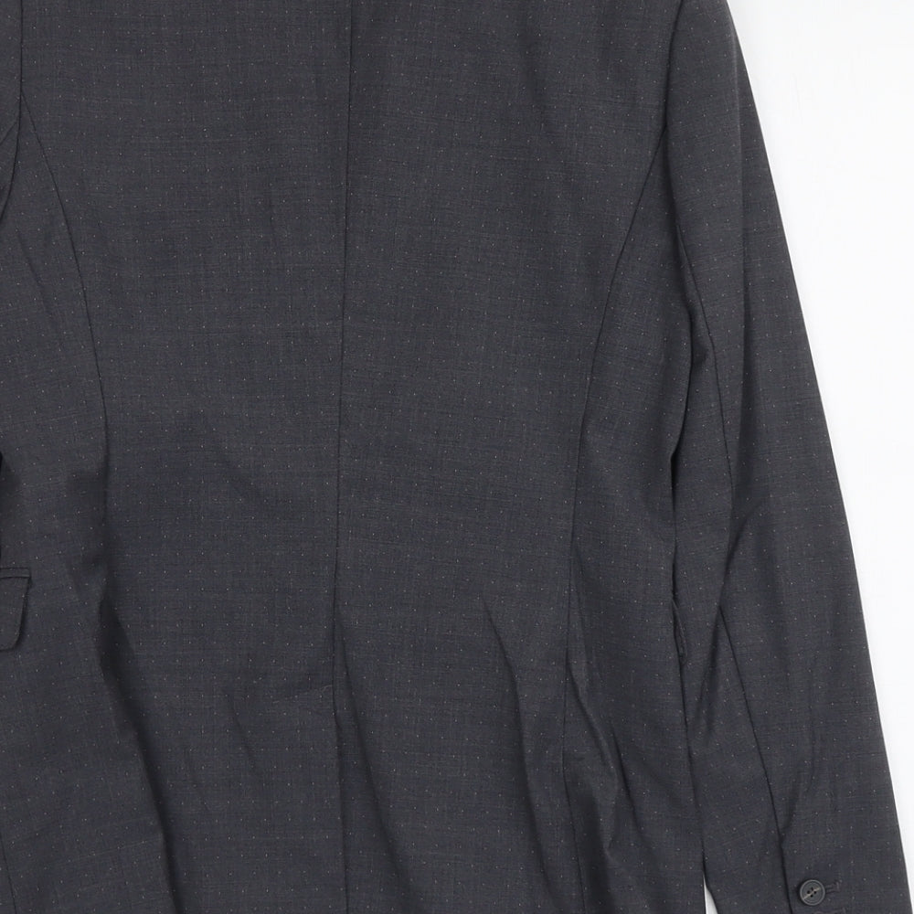 NEXT Womens Grey Wool Jacket Suit Jacket Size 8