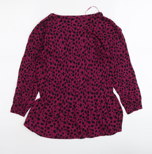 Womens UK Size 10 South Purple Pullover Jumper
