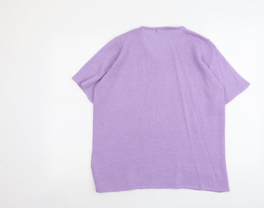 Womens UK Size M Bonmarché Purple Pullover Jumper