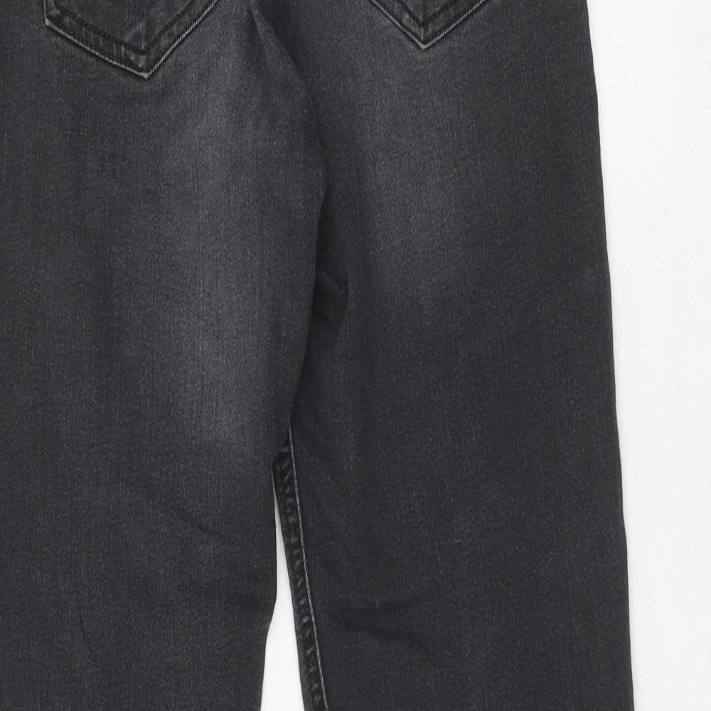 Womens UK Size 8 H&M Regular Fit Straight Black Jeans