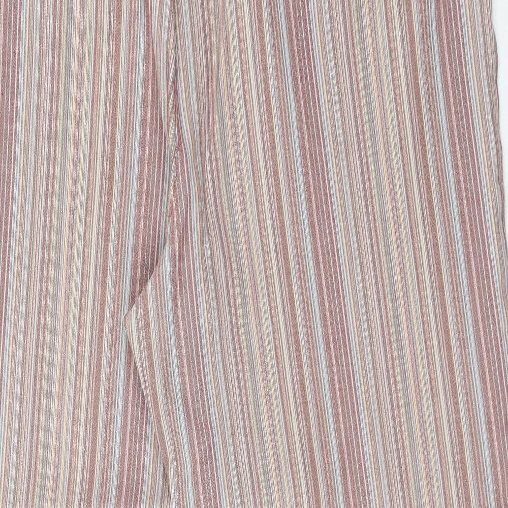 C&A Womens Multicoloured Striped Cotton Straight Jeans Size 40 in Regular Zip