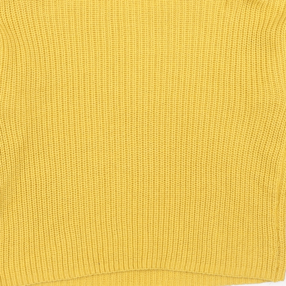 Womens UK Size XS H&M Yellow Pullover Jumper