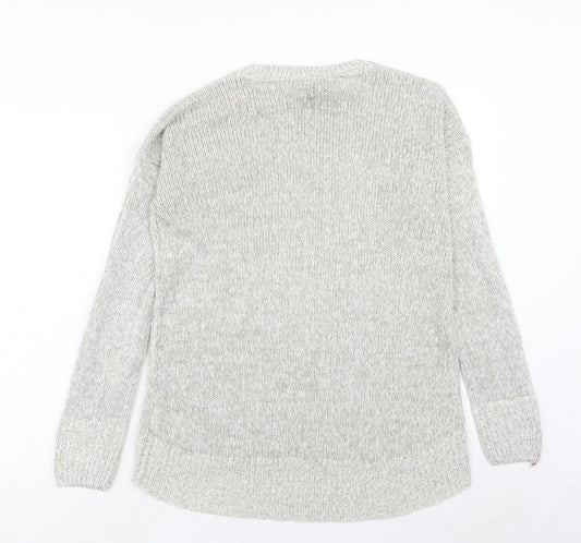 Womens UK Size M New Look Grey Pullover Jumper