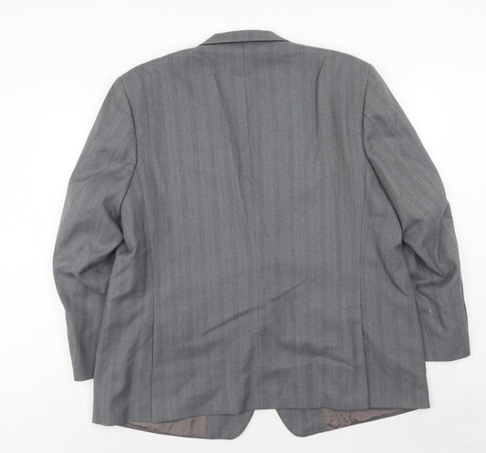 Mens UK Size 46 Wellington Regular Grey Suit Jacket