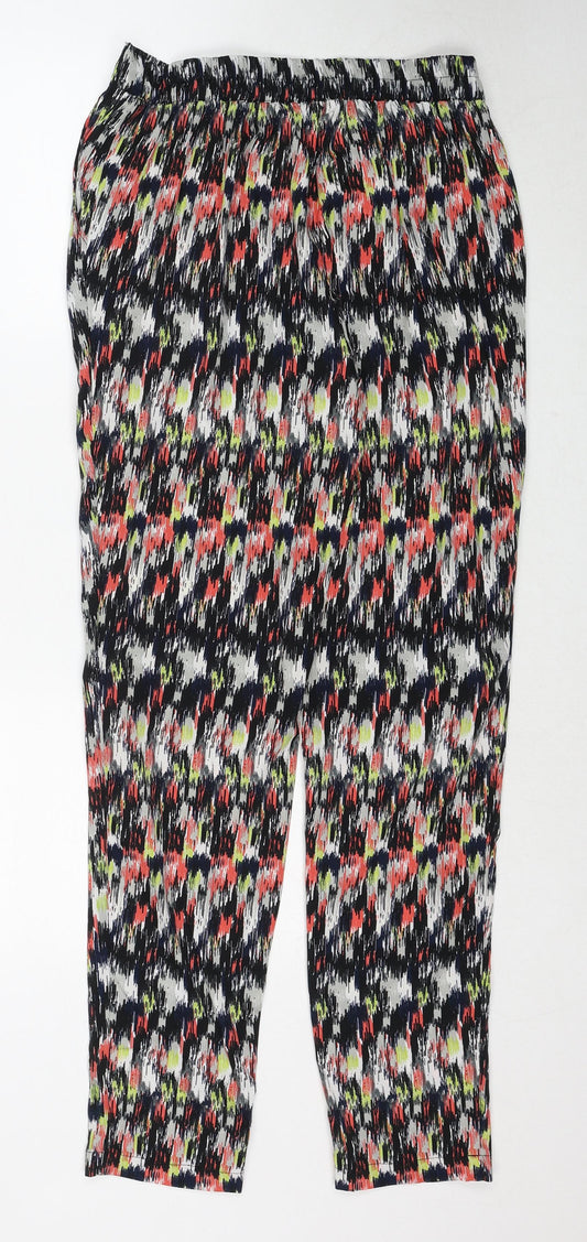 Womens UK Size M VERO MODA Regular Fit Multicoloured Trousers
