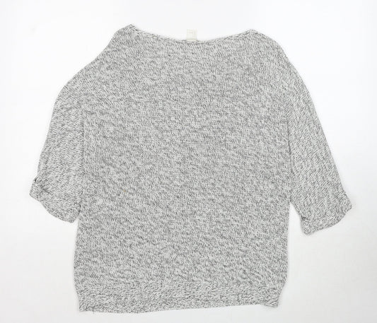 Womens UK Size S H&M Grey Pullover Jumper