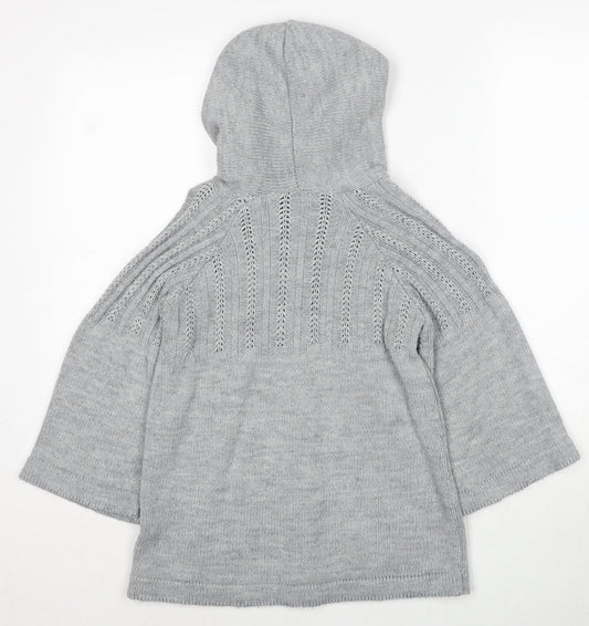 Womens UK Size M Select Grey Cardigan Jumper