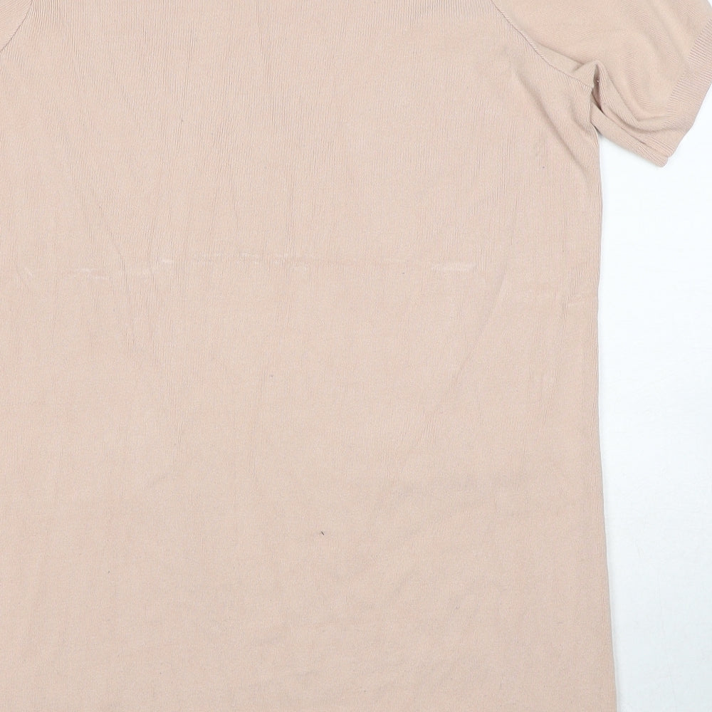 Womens UK Size 12 Topshop Pink Basic T-Shirt