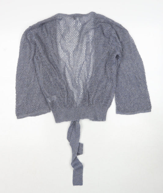 Womens UK Size S Marks and Spencer Blue Cardigan Jumper