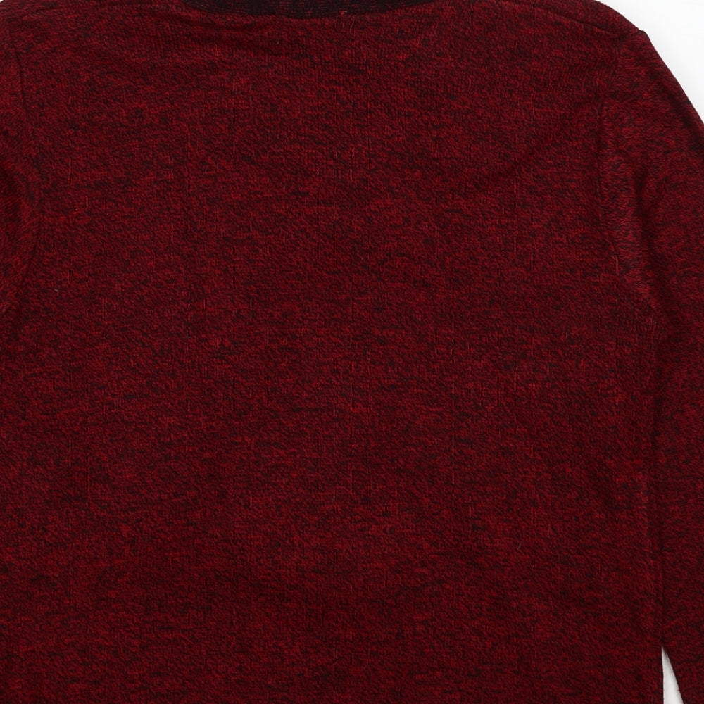 Womens UK Size M Hand To Hand Red Pullover Jumper
