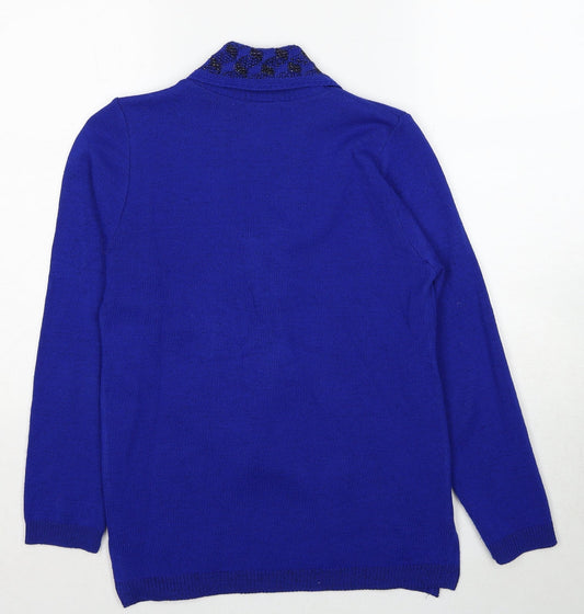 Womens UK Size S Insight Blue Pullover Jumper