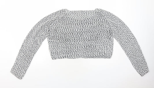 Womens UK Size L H&M White Pullover Jumper