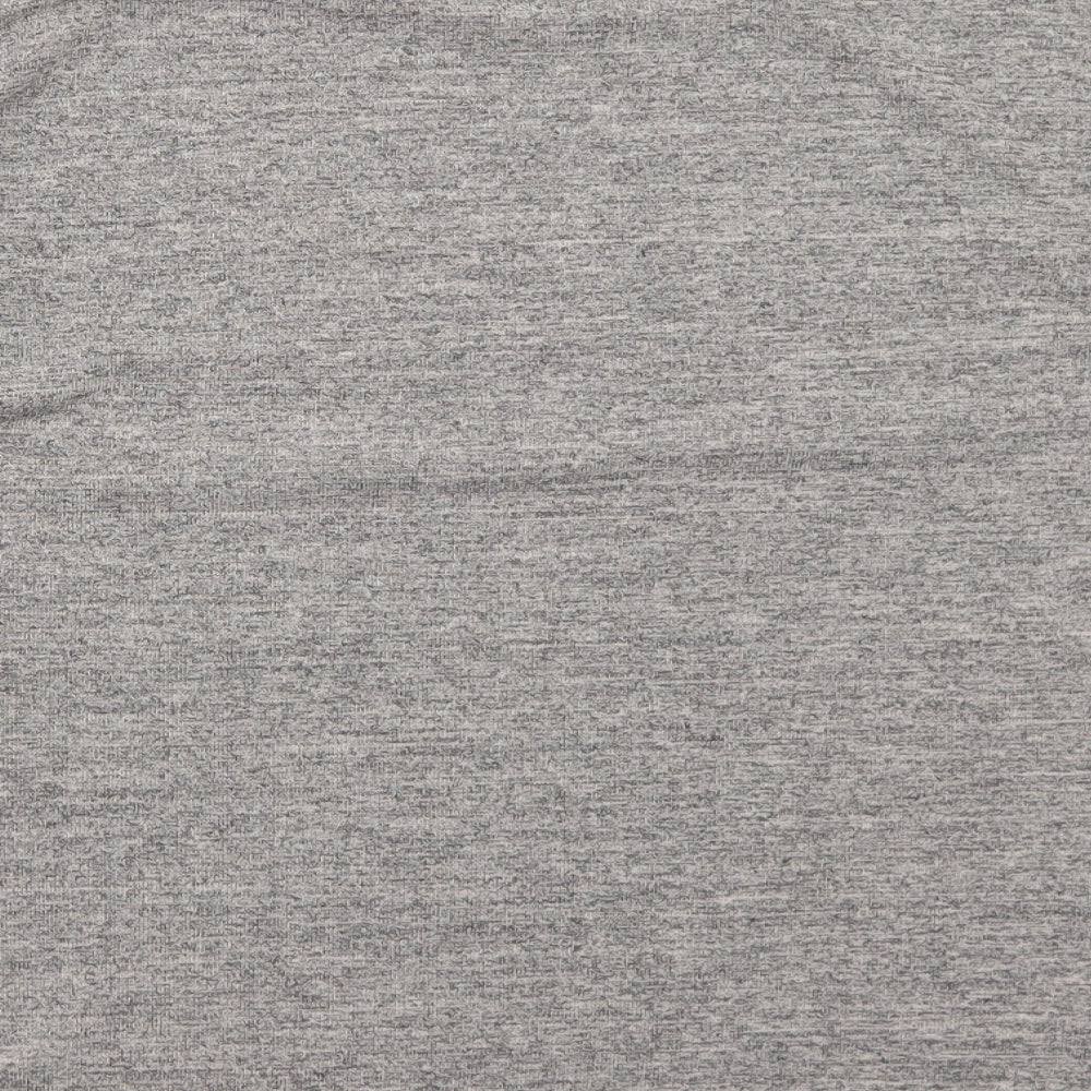 Womens UK Size 10 Warehouse Brown Basic T-Shirt