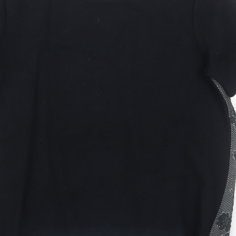 Womens UK Size 8 NEXT Black Basic T-Shirt