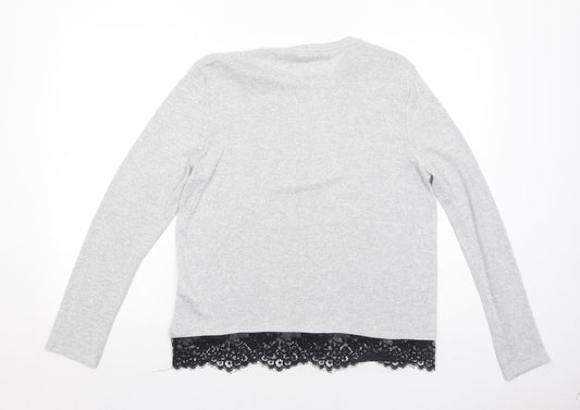 Womens UK Size L VERO MODA Grey Pullover Jumper