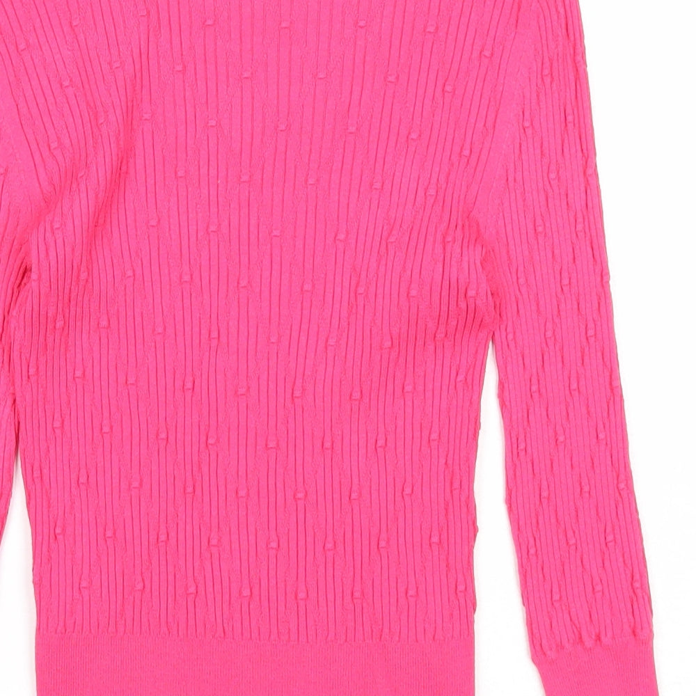 Womens UK Size 8 Marks and Spencer Pink Pullover Jumper