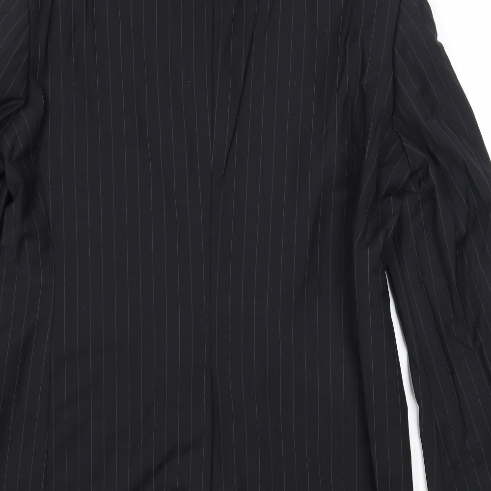 Mens UK Size 40 Impressions Regular Black Suit Jacket