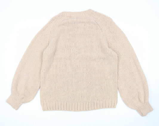 Womens UK Size S H&M Pink Pullover Jumper