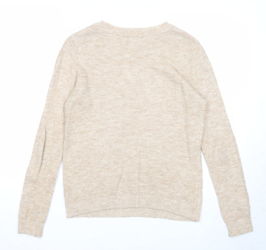 Womens UK Size 8 Dorothy Perkins Beige Pullover Jumper