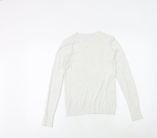 Womens UK Size S Zara Grey Pullover Jumper