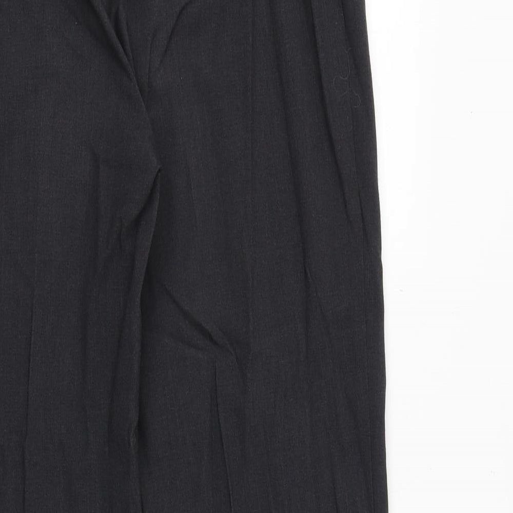 Womens UK Size 14 Marks and Spencer Regular Fit Dress Pants Grey Trousers