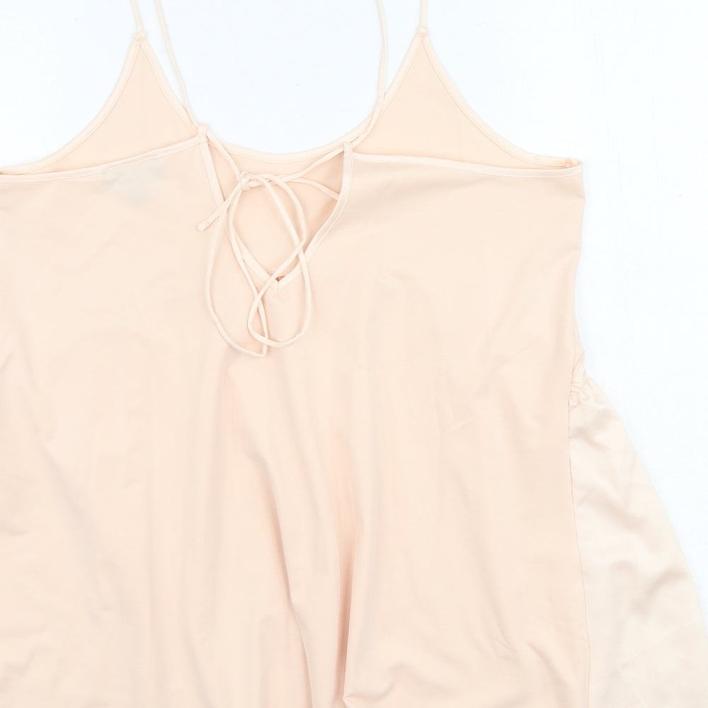 Womens UK Size 8 Topshop Pink Basic Tank