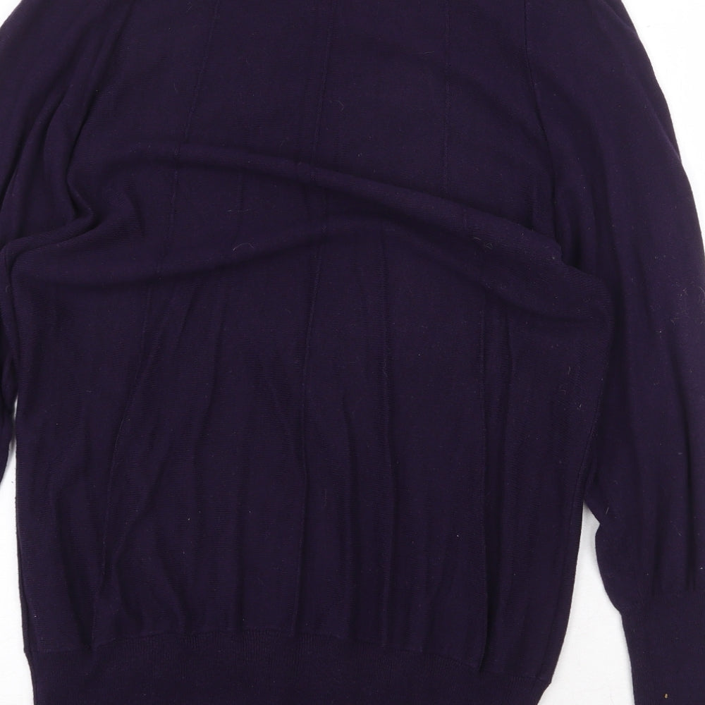 Womens UK Size M Kaliko Purple Pullover Jumper