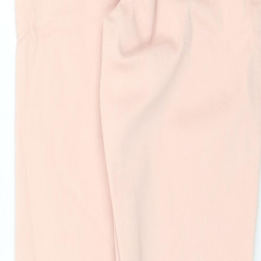 Missguided Womens Pink Cotton Skinny Jeans Size 4 Regular Zip