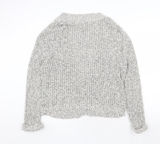 Womens UK Size S H&M Grey Cardigan Jumper