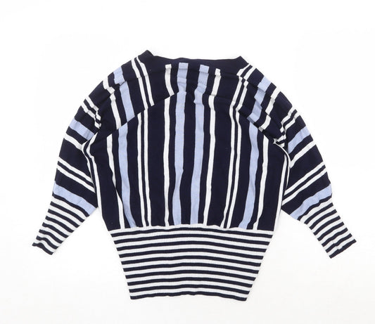 Womens UK Size S Oasis Blue Pullover Jumper