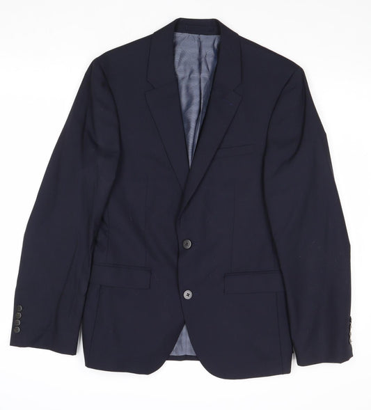 Mens UK Size 36 Autograph Regular Blue Suit Jacket