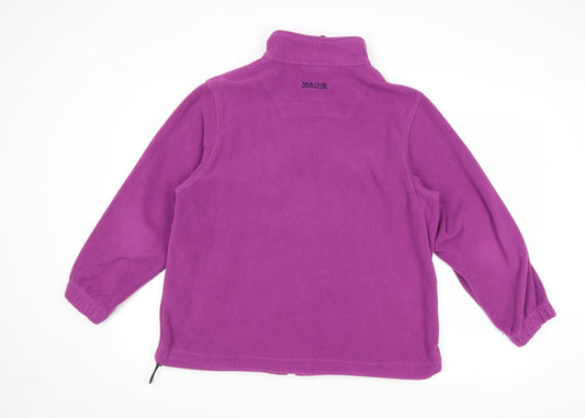 Maine Womens Purple Jacket Size 16 Zip