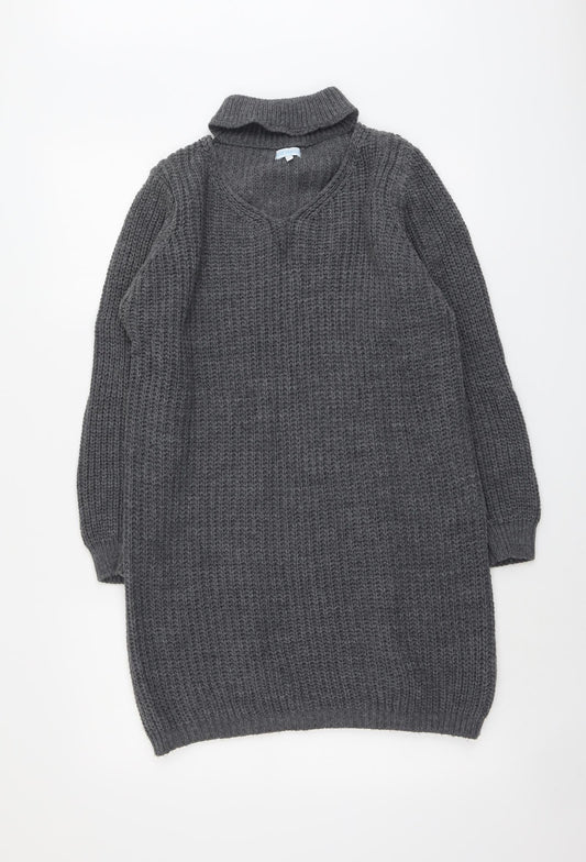 Womens UK Size M Blue Vanilla Grey Pullover Jumper